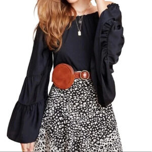 NWT Anthropologie Gloria Off-The-Shoulder Top Large